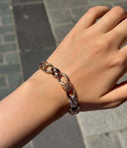 14K GÜL IŞILTISI BİLEKLİĞİ